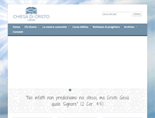 Tablet Screenshot of chiesadicristoct.it